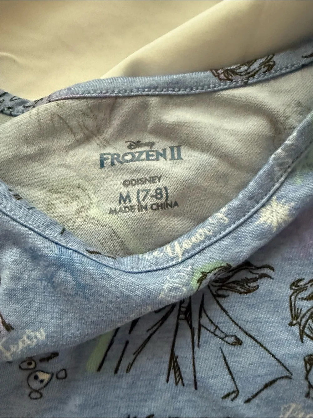 Disney Frozen II Light Blue Character Print Dress